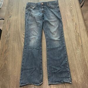 Lucky Brand by Gene Montesano Mens Slim Bootleg Jeans Mid Rise Blue Size 33